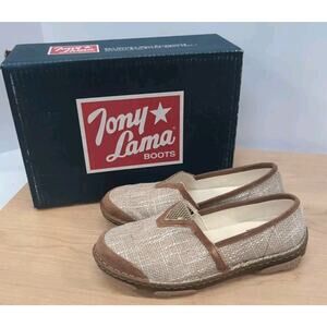 Tony Lama Renata Womens Beige Flats Casual TLC105L Size 8